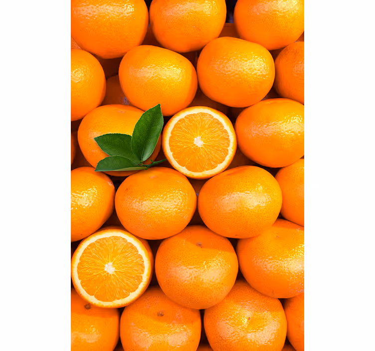 Estor enrollable naranja naranjas - TenVinilo
