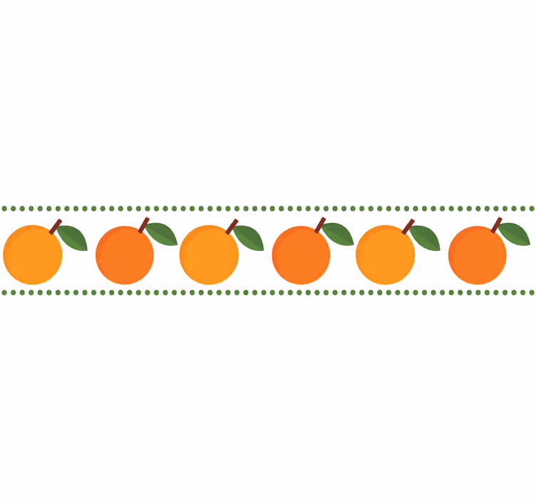 Estor enrollable naranja borde elegante - TenVinilo