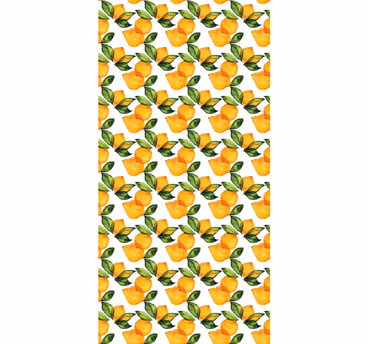 Estor enrollable naranja estilo mediterráneo limón - TenVinilo