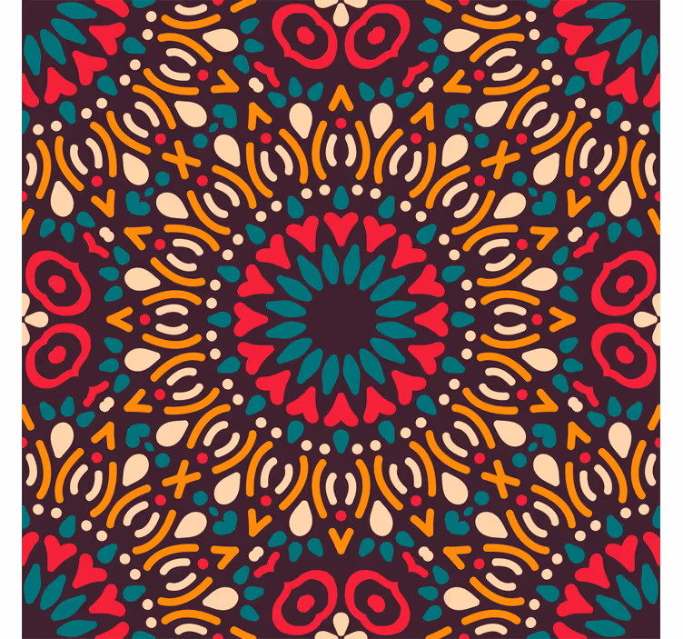 Estor enrollable exterior mandala colorido - TenVinilo