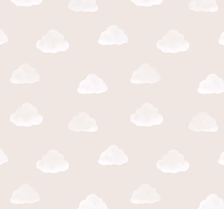 Estor enrollable para bebé patrón nubes beige - TenVinilo