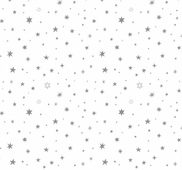 Estor enrollable para bebé fondo gris con estrellas blancas - TenVinilo