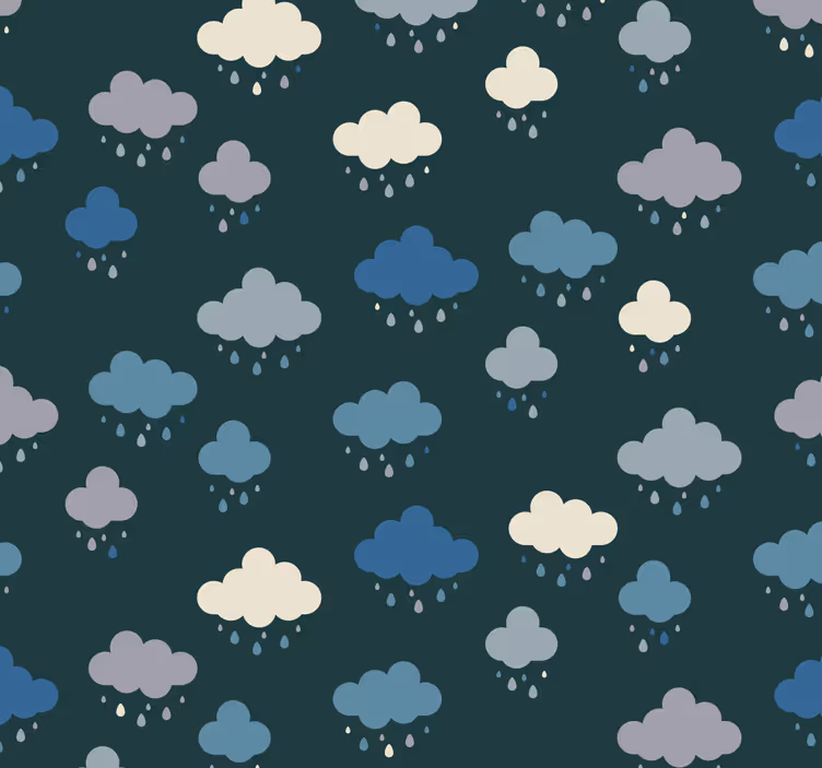 Estor enrollable para bebé cielo azul con nubes - TenVinilo