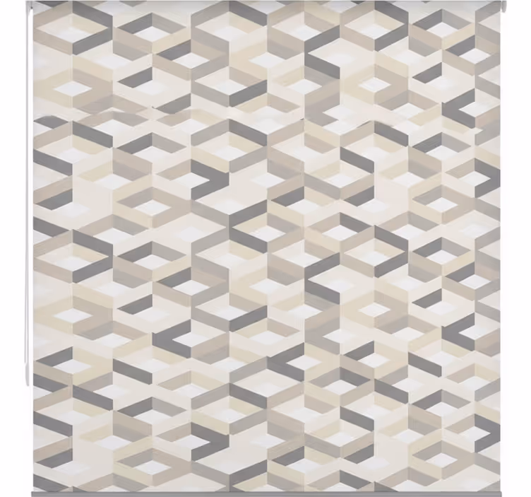 Estor enrollable baño geométrico minimalista - TenVinilo