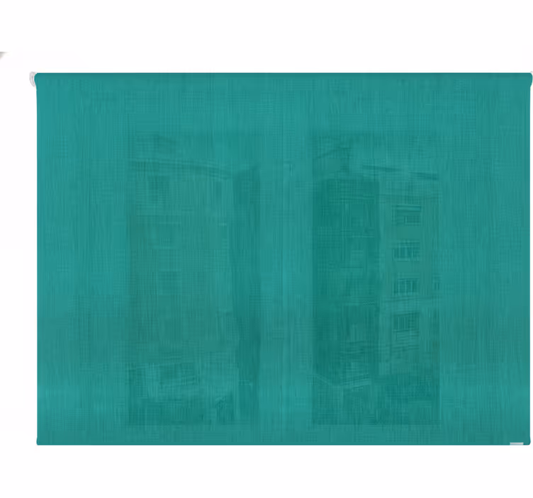Estor enrollable verde pintura de edificio - TenVinilo