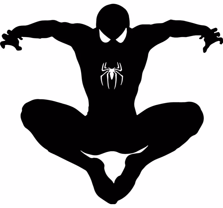 Estor enrollable superhéroe silueta de spiderman - TenVinilo