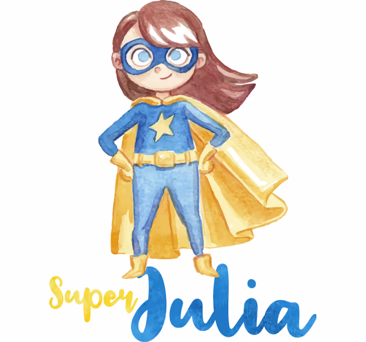Estor enrollable superhéroe niña personalizada - TenVinilo