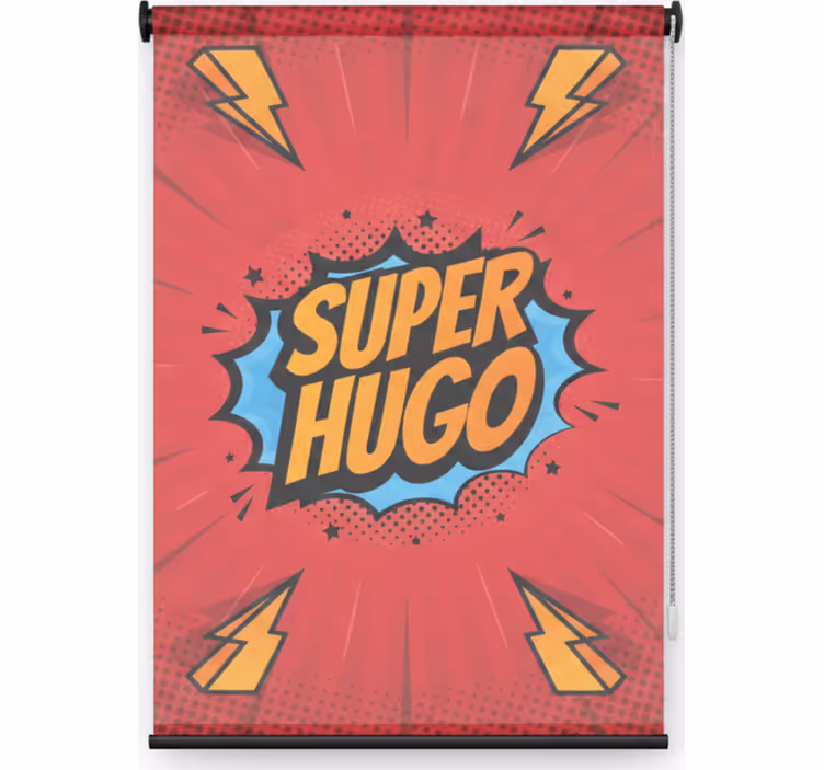 Estor enrollable superhéroe héroe - TenVinilo