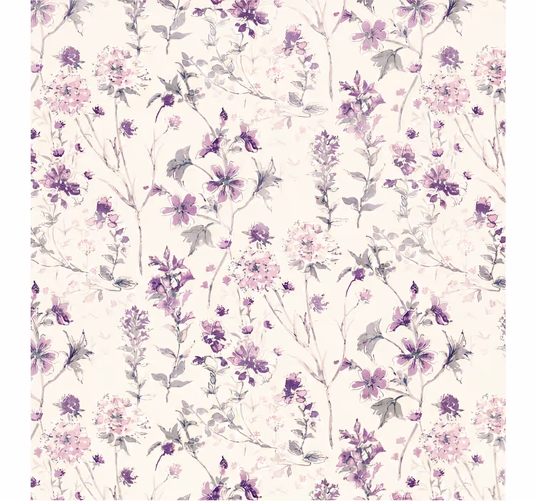 Estor enrollable morado flores lila - TenVinilo