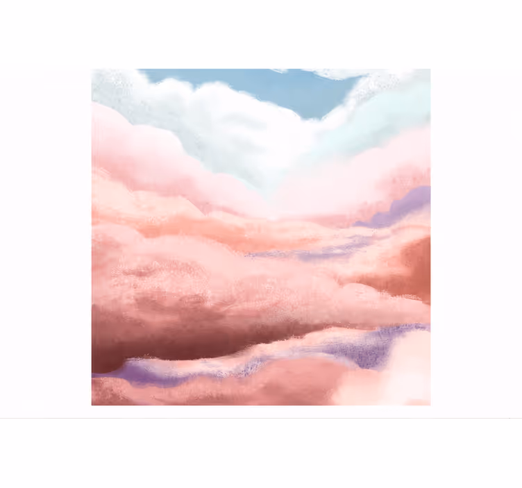 Estor enrollable rosa 180 nubes melocotón - TenVinilo