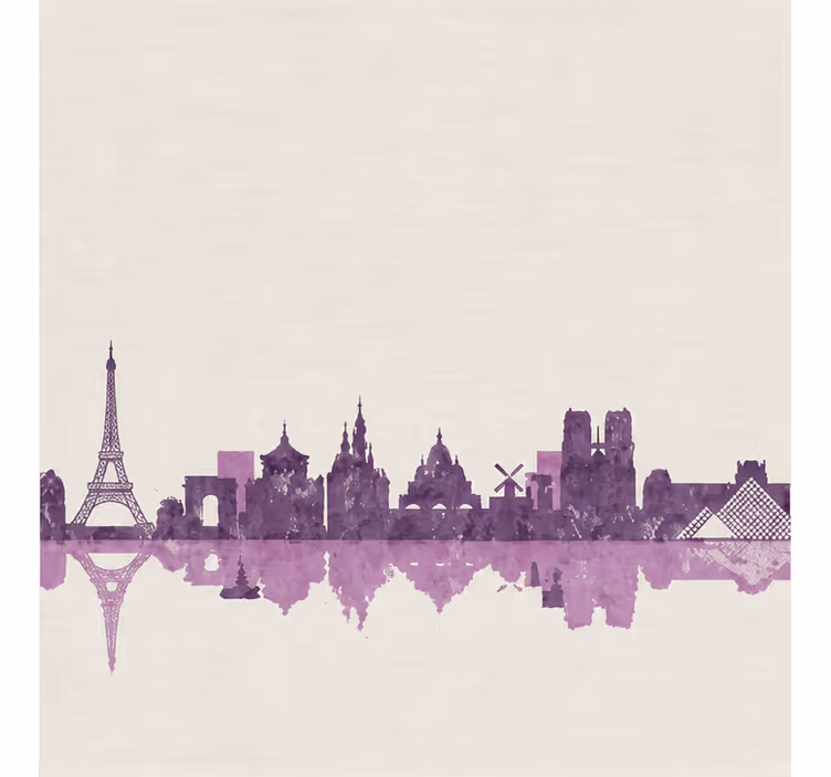 Estor enrollable morado horizonte de parís - TenVinilo