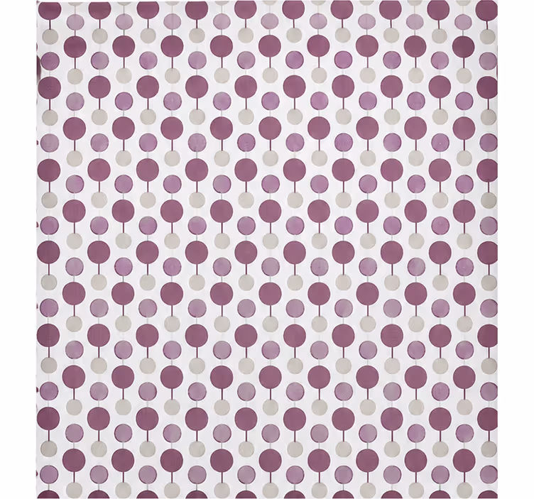 Estor enrollable morado patrón de círculos conectados - TenVinilo