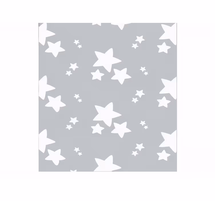 Estor enrollable gris patrón simple de estrellas - TenVinilo
