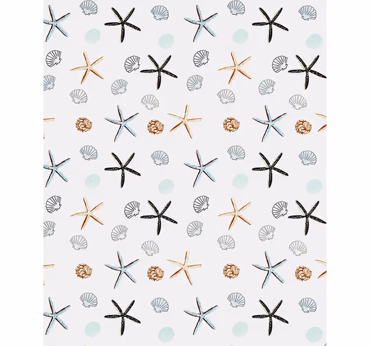 Estor habitación matrimonio 240 cm patrón estrellas mar - TenVinilo