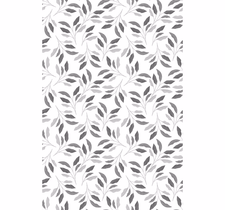 Estor estampado floral elegancia frondosa - TenVinilo