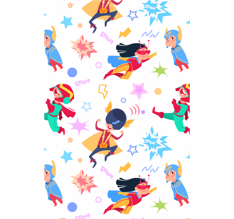 Estor enrollable superhéroe aventuras de superheroes - TenVinilo
