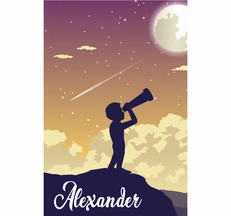 Estor enrollable personalizable silueta de estrellas - TenVinilo