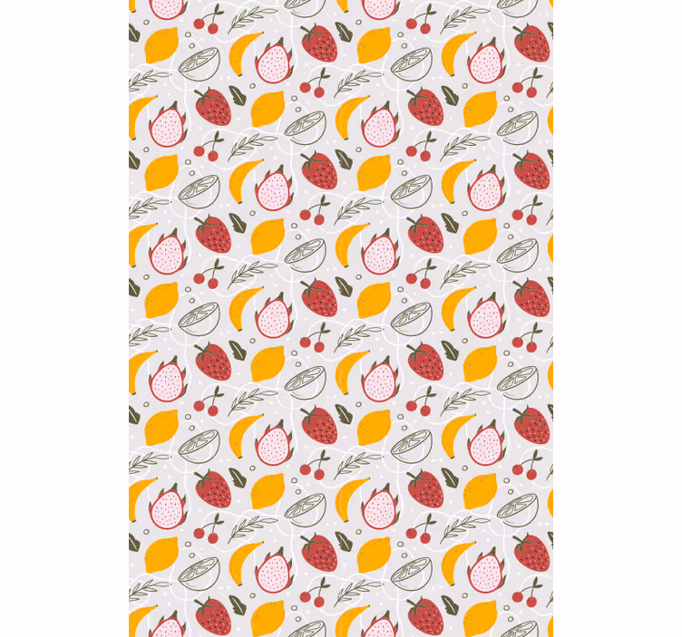 Estores enrollable frutas patrón de frutas cítricas - TenVinilo