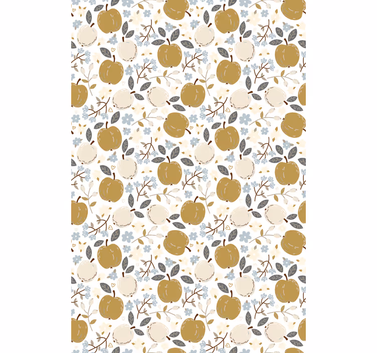 Estores enrollable frutas estampado floral de manzana - TenVinilo
