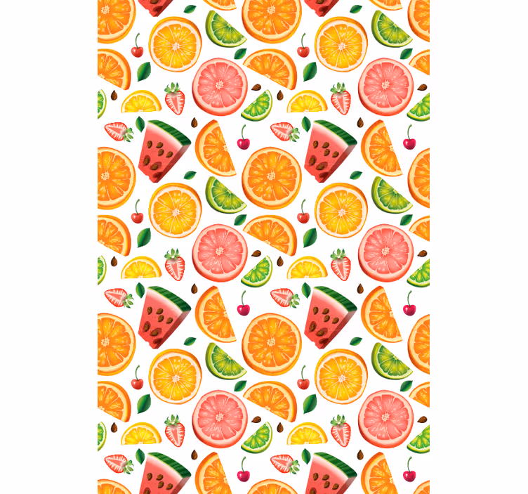 Estores enrollable frutas patrón de sandía cítrica - TenVinilo