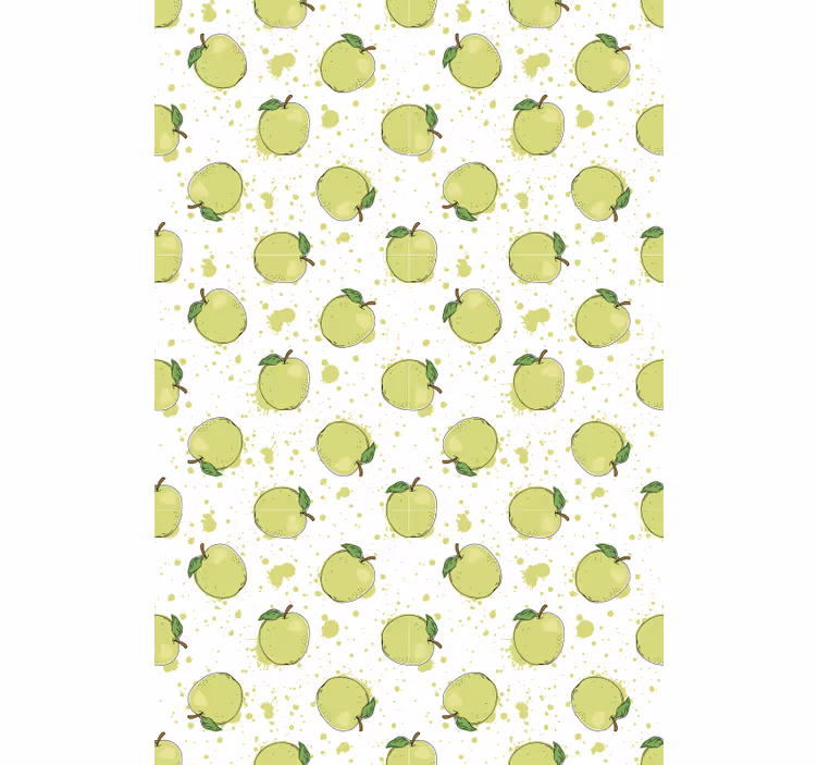 Estores enrollable frutas matriz de manzana verde - TenVinilo