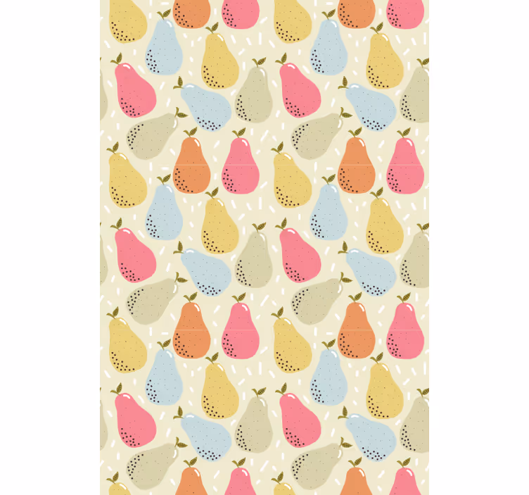 Estores enrollable frutas ilustración de pera estampada - TenVinilo