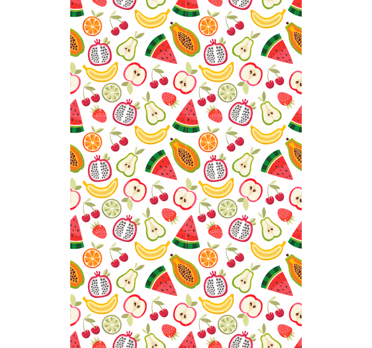 Estores enrollable frutas diseño de patrón frutal - TenVinilo