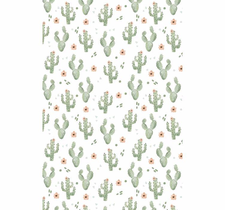 Estor enrollable cactus patrón floral - TenVinilo