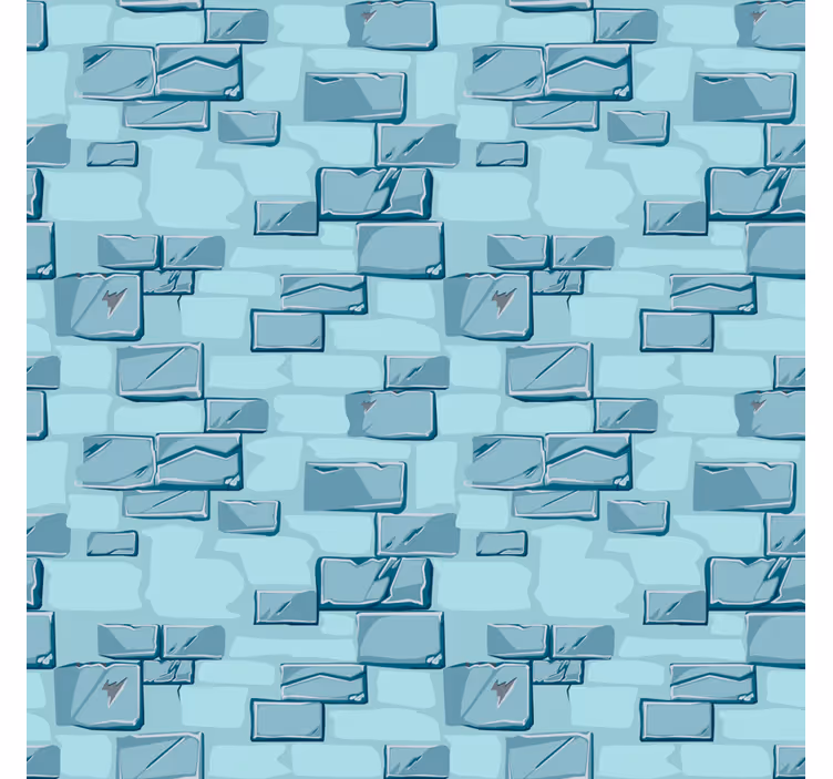Estor enrollable textura ladrillos de piedra azul - TenVinilo