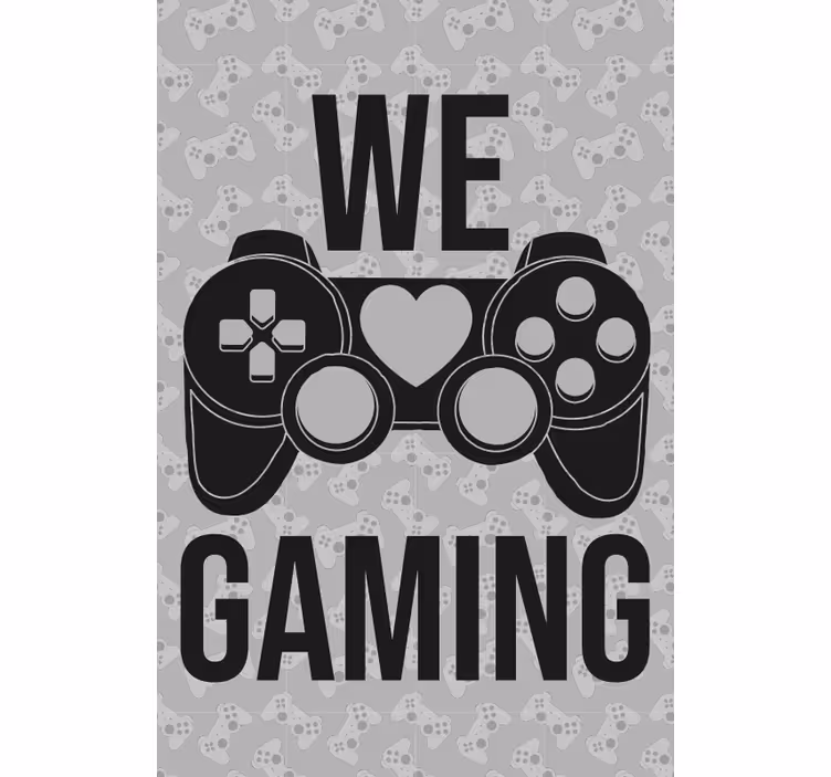 Estor enrollable gamer frase "We gaming" - TenVinilo