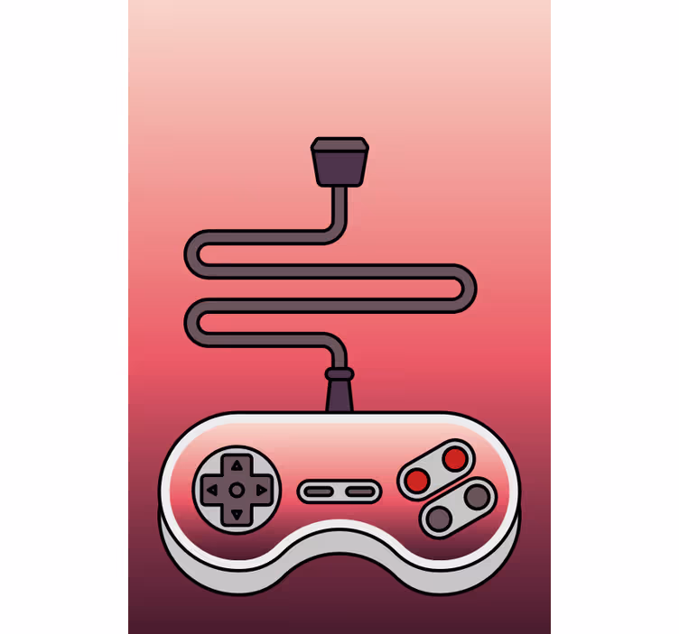 Estor enrollable gamer controlador rojo - TenVinilo