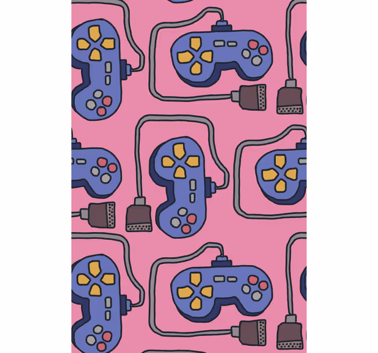 Estor enrollable gamer controladores de videojuegos - TenVinilo