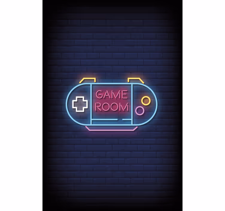Estor enrollable gamer consola color neón - TenVinilo
