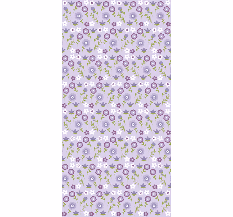 Estor estampado floral armonía floral - TenVinilo