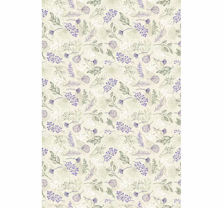 Estor estampado floral cocina verde - TenVinilo