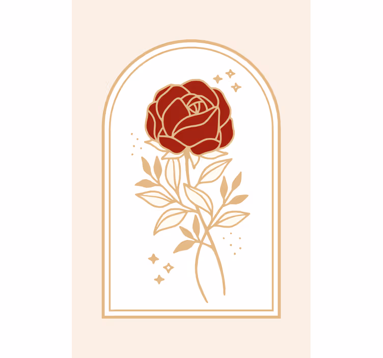 Estor enrollable elegante rosa arqueada beige - TenVinilo