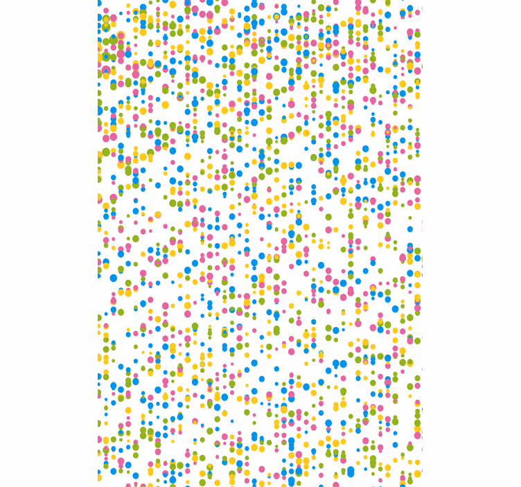 Estor enrollable para bebé patrón de puntos de colores - TenVinilo