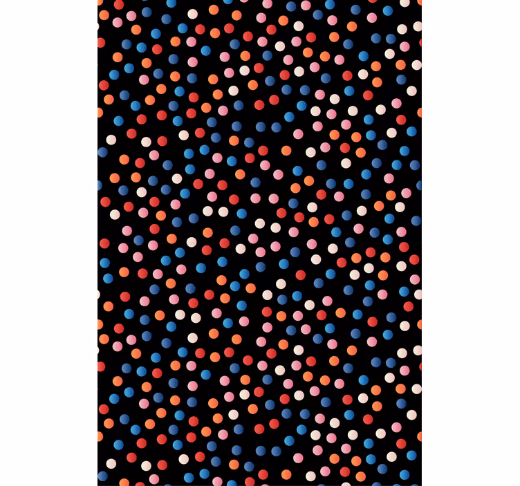 Estor enrollable infantil lunares de colores - TenVinilo