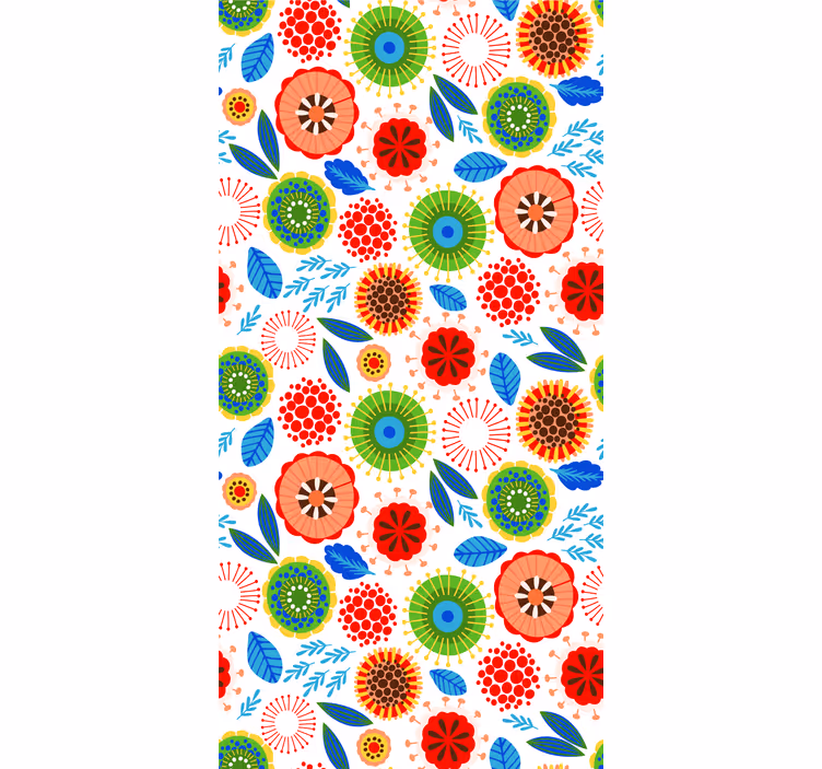 Estor enrollable cocina original flores multicolor - TenVinilo
