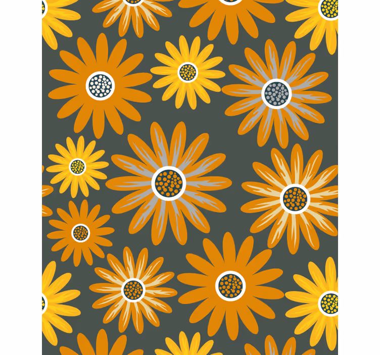 Estor enrollable flores alegre arreglo floral - TenVinilo