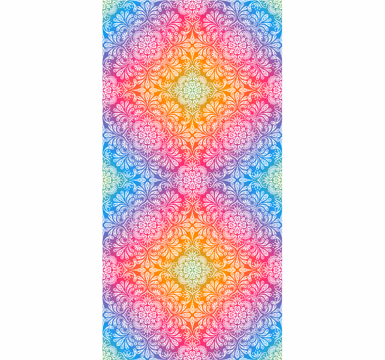 Estor enrollable zen patrón de mandala colorido - TenVinilo