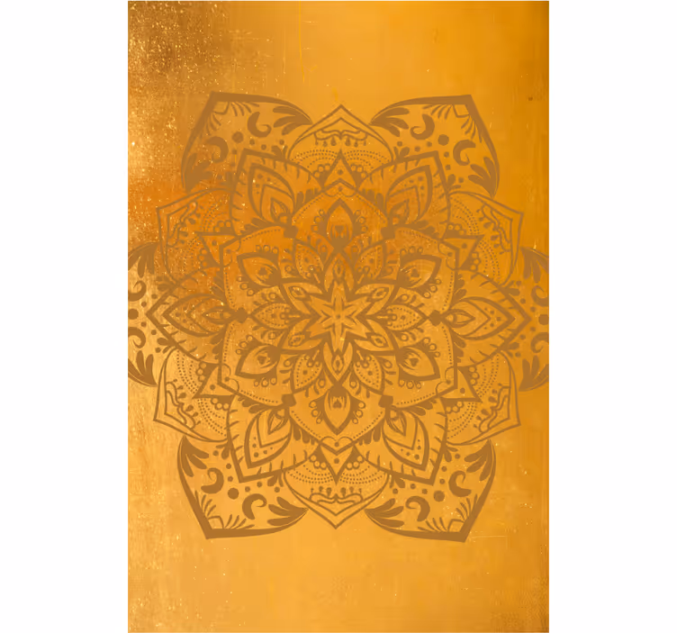 Estor enrollable zen mandala dorado espiritual - TenVinilo