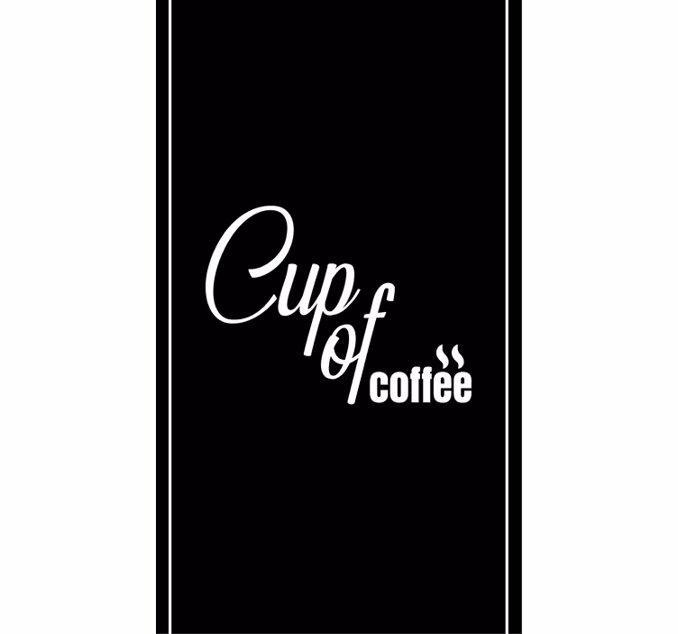 Estor enrollable cocina taza de café - TenVinilo