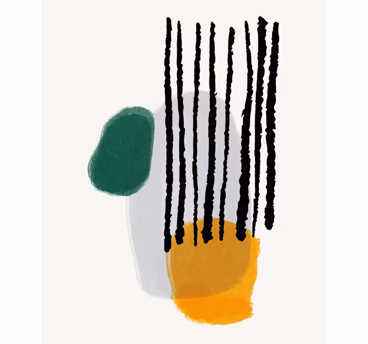 Estor enrollable moderno formas abstractas con lineas - TenVinilo