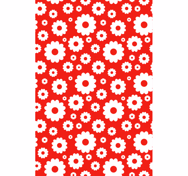 Estor estampado floral encantador motivo botánico - TenVinilo
