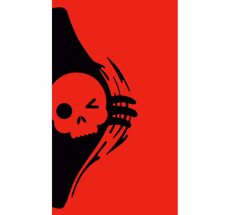 Estor enrollable gamer diseño de emblema de calavera - TenVinilo
