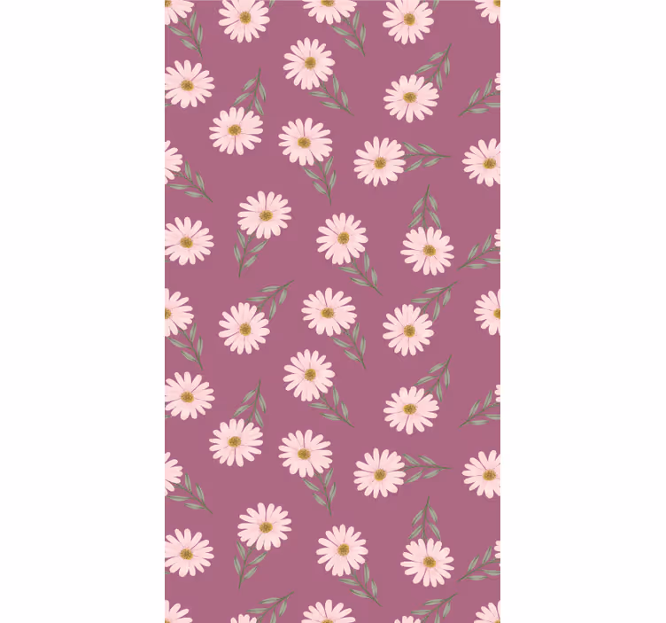 Estores enrollable flores tema floral de margaritas - TenVinilo