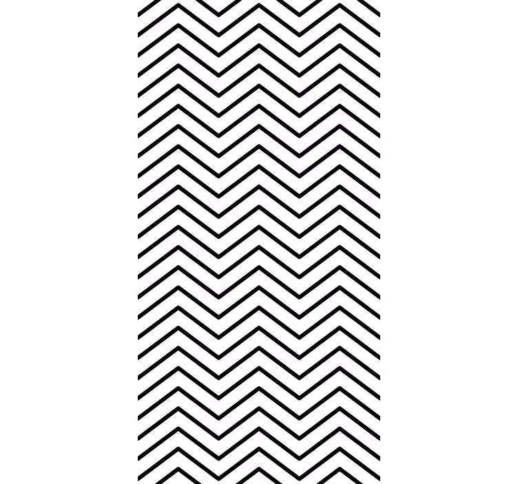 Estor enrollable moderno diseño con estampado de chevron - TenVinilo