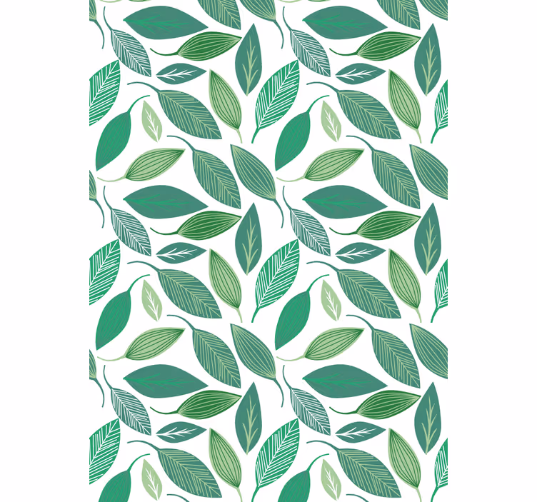 Estores enrollable flores hojas verdes vivaces - TenVinilo