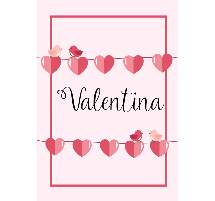 Estor enrollable juvenil corazones de amor y nombre - TenVinilo